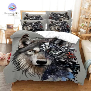 housse de couette loup 1 personne