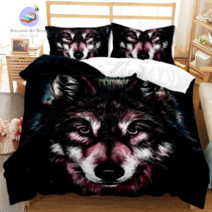 housse de couette Loup 2 Personnes