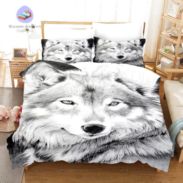 housse de couette Loup Animal