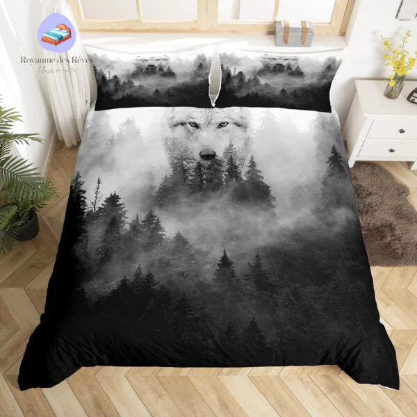 housse de couette Loup Brouillard