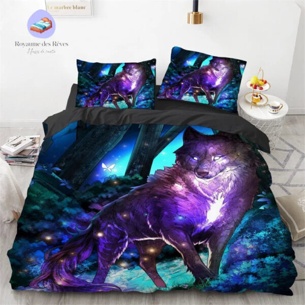 housse de couette Loup Mystique