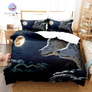 Housse de couette Loup Nuit