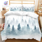 housse de couette Montagne Bois