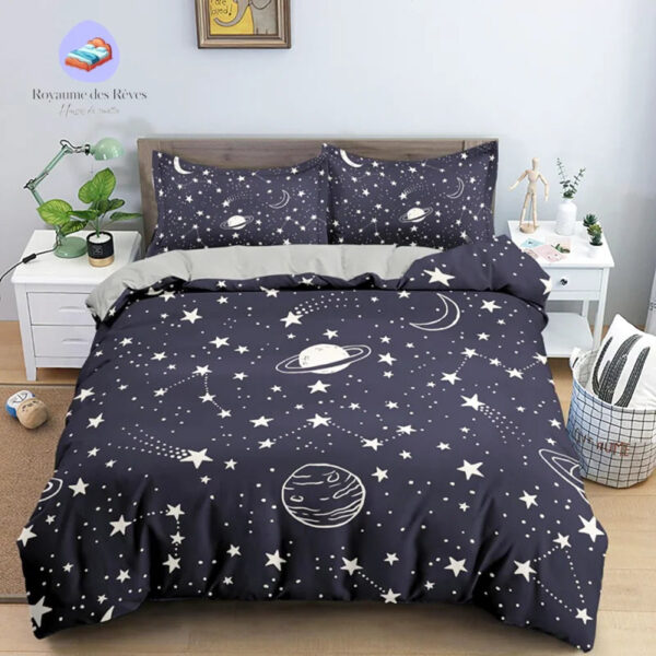 housse de couette Motif Espace