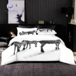 housse de couette motif zèbre