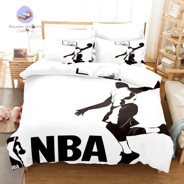 housse de couette NBA Blanche