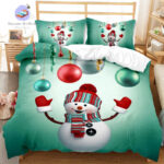 housse de couette Noel Bonhomme de Neige