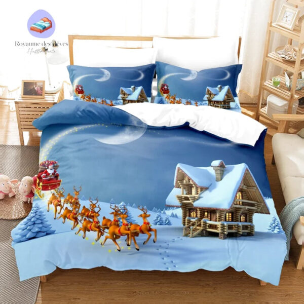 housse de couette Noel Chalet