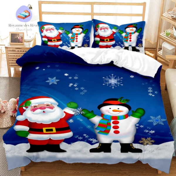 housse de couette Noel Flocons