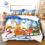 housse de couette Noel Sapins