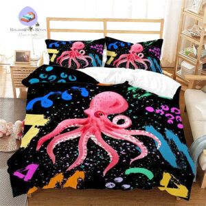 housse de couette Océan Calmar Géant