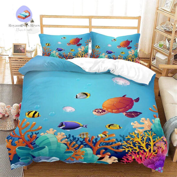 housse de couette Océan Corail