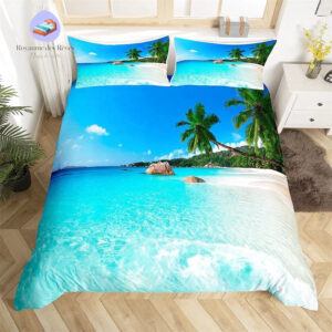 housse de couette palmier nature