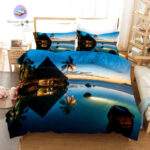 housse de couette Palmier Pied dans l'Eau