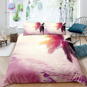 housse de couette Palmier Sépia