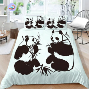 housse de couette Panda Bambou