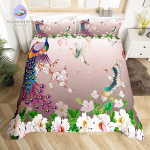 housse de couette Paon Japon