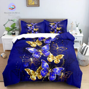 housse de couette Papillon Doré