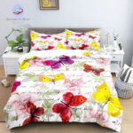 Papillon Multicolore sur lit