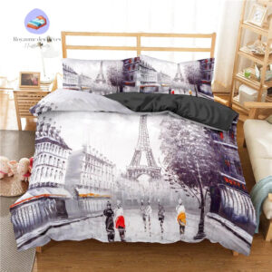 housse de couette Paris Gris