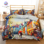 housse de couette Paris Peinture