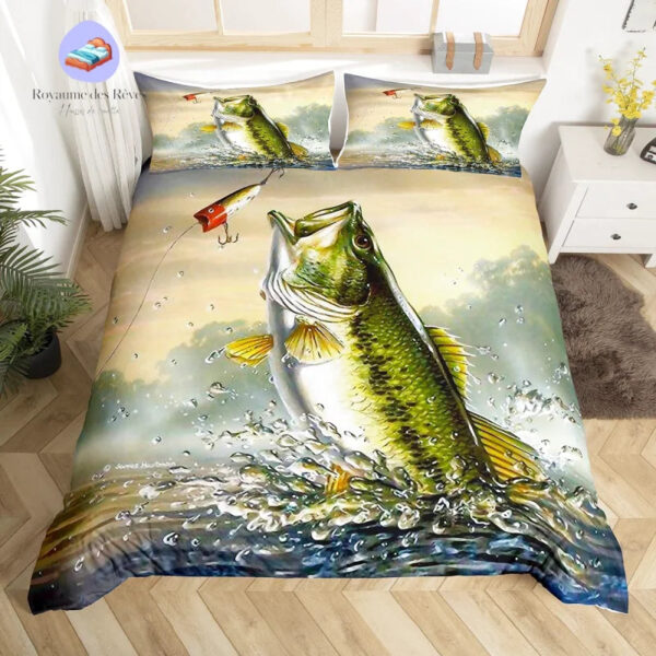 housse couette pêche brochet