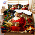 housse de couette festive Père Noel