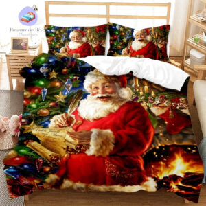 housse de couette festive Père Noel