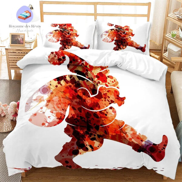 housse de couette Père Noel Blanche