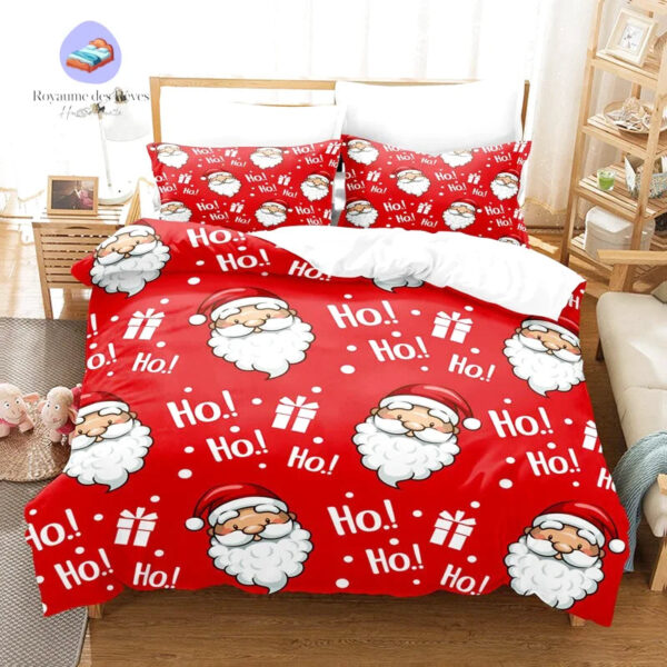 housse de couette Père Noel Ho Ho Ho
