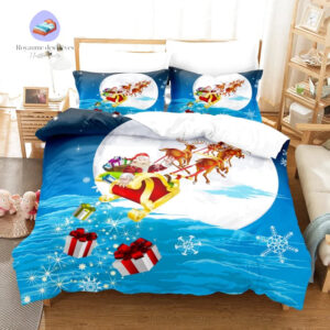 housse de couette Père Noel Lune