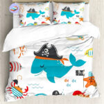 housse de couette Pirate Baleine