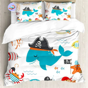 housse de couette Pirate Baleine