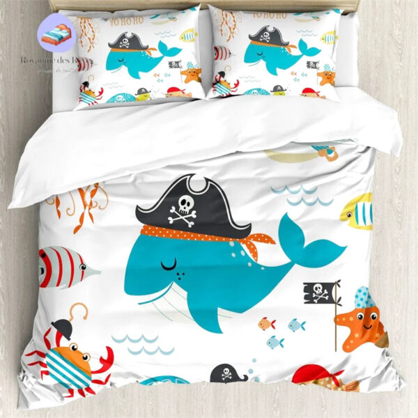 housse de couette Pirate Baleine