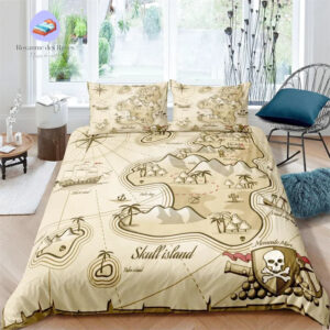 housse de couette Pirate Skull Island