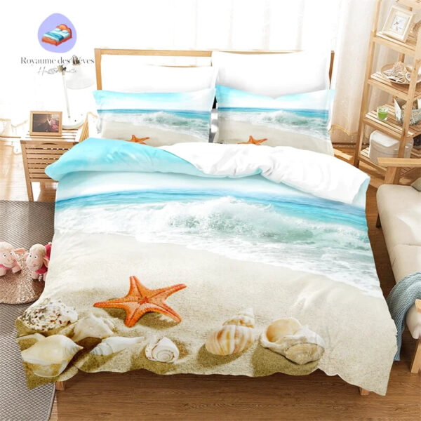housse de couette Plage 2 Personnes