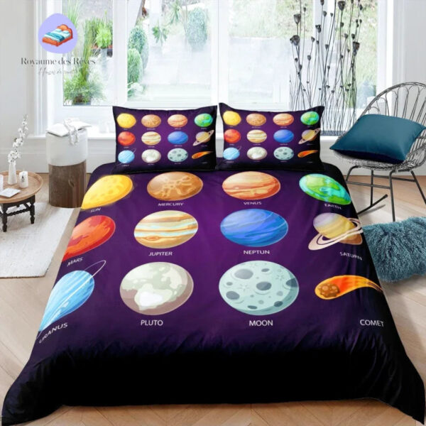 housse de couette Planète Galaxie
