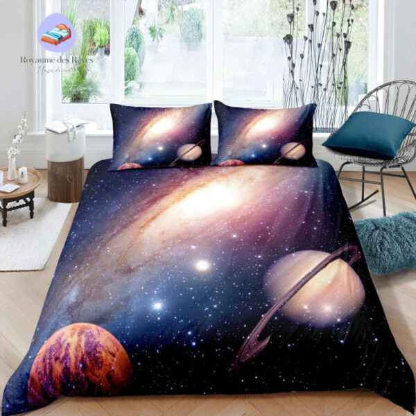 housse de couette Planète Saturne