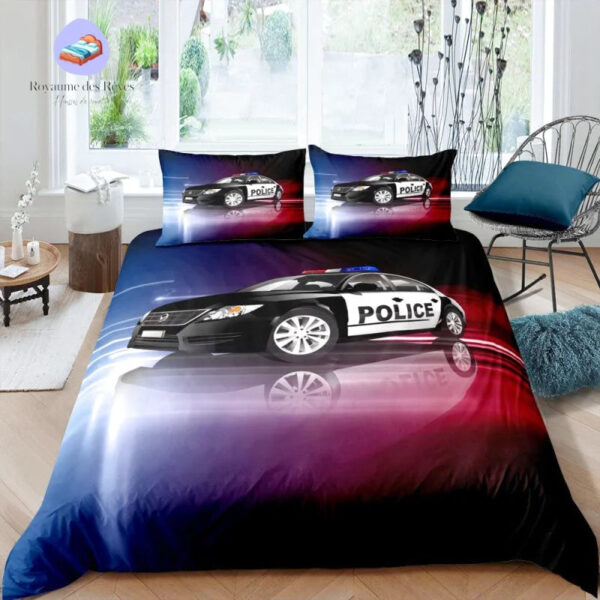 housse de couette Police 140x200