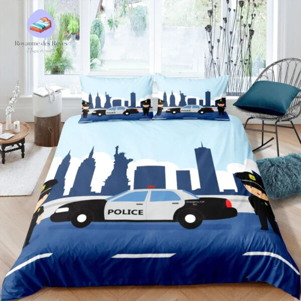 housse de couette Police Américaine