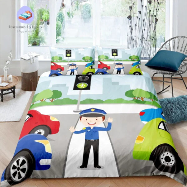 housse couette Police Circulation urbaine