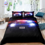 housse de couette Police Gyrophares