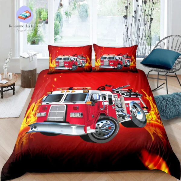 Pompier Camion vibrant