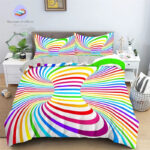 housse de couette Psychédélique Fluo