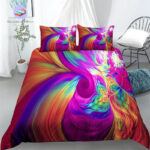 housse de couette mandala psychédélique
