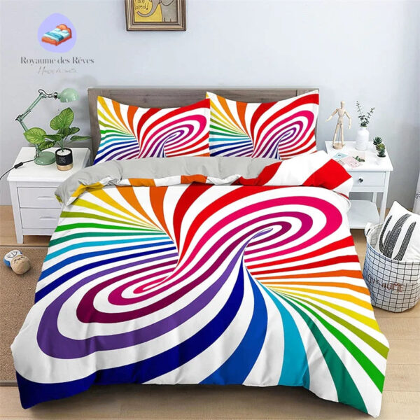 housse de couette psychédélique originale