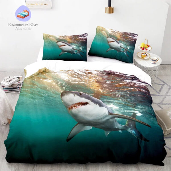 housse de couette Requin Blanc