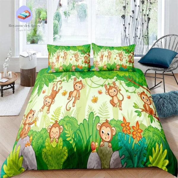 housse de couette Singe Jungle