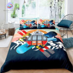 housse de couette Ski Cartoon