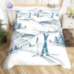 housse de couette Ski Montagne